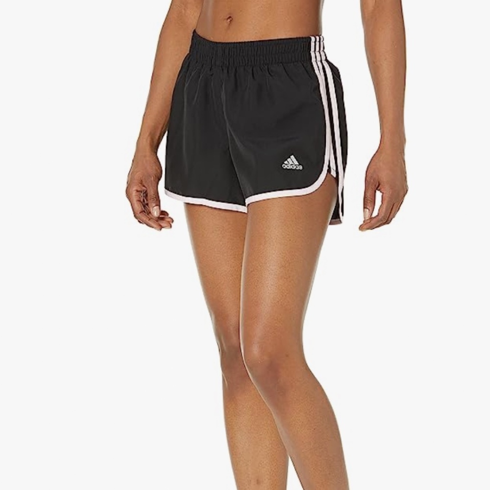 ADIDAS MARATHON 20 SHORTS BLACK/CLEAR PINK XL4"